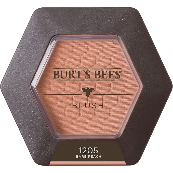 Burt’s Bees 100% Natural Blush with Vitamin E, Bare Peach - 0.19 Ounce-Velvo Beauty