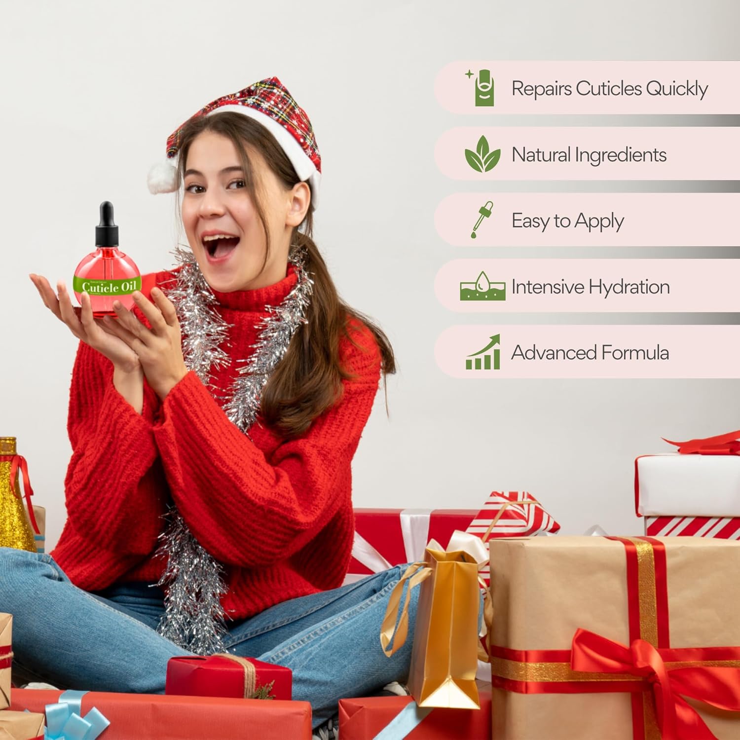 C CARE Holiday Special Cuticle Oil for Nails - Instantly Repairs Miosturizes & Hydrates - Nail Oil Cuticle Softener - 2.5 Oz-Velvo Beauty