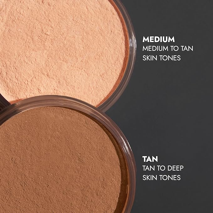 COVER FX Perfect Setting Powder - Shade Medium- Loose Makeup Finishing Powder - Mattify Skin and Lock in Makeup - Blurs Fine Lines - Full Size-Velvo Beauty