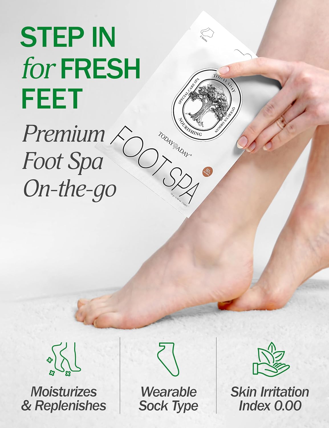 Moisturizing Foot Mask for Dry Cracked Feet | Hydrating at Home Foot Spa Kit Baby Feet Foot Peel Cracked Heel Repair w/Natural Ingredients | No More Dry Rough Calloused Feet (5 Pairs)-Velvo Beauty