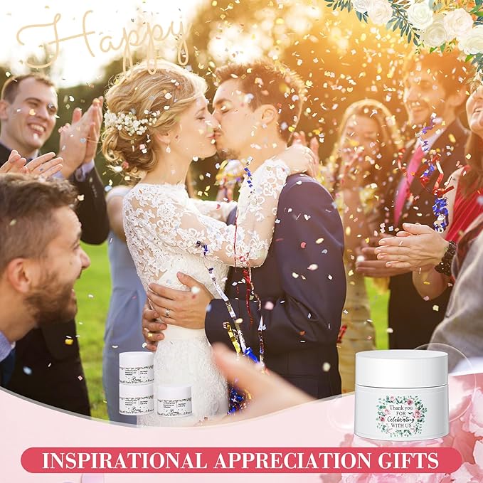 12 Pcs Thank You Lip Sleeping Mask Bulk Bridal Shower Gifts for Guests Thank You for Celebrating with Us Lip Mask Moisturize Nourish for Wedding Bridal Shower Favor Christmas Gift(Floral)-Velvo Beauty