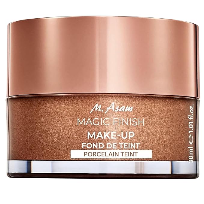 M. Asam Magic Finish Porcelain Teint Make-Up Mousse (1.01 Fl Oz) – 4in1 Primer, Foundation, Concealer & Powder With Buildable Coverage, Adapts To Fair Skin Tones, Leaves Skin Looking Flawless-Velvo Beauty