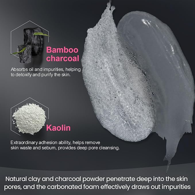 Carbonated Bubble Clay Mask -Exfoliation Face Mask | Detoxing Clay Mask for Blackhead Removal,Dull Skin,Skincare Facial Mask for Controlling Oil and Refining Pores,Mothers Day Gifts for Wife-Velvo Beauty