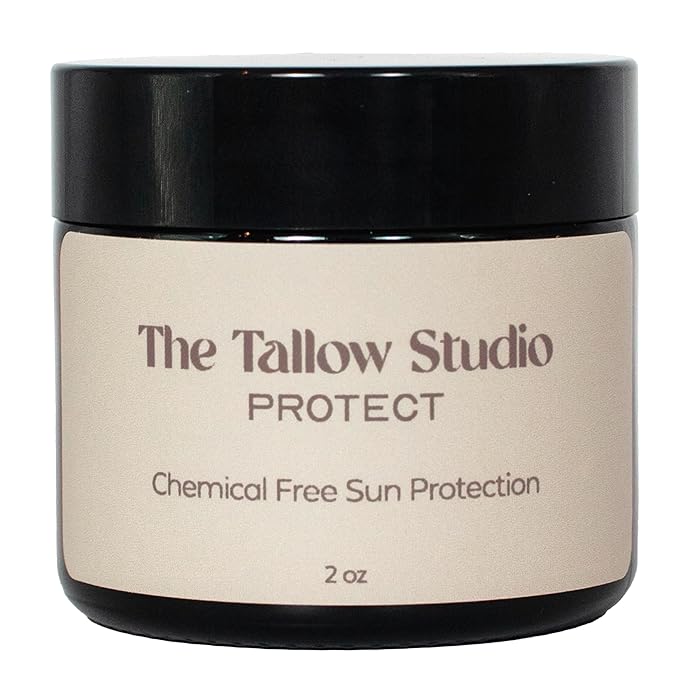 Everyday Tallow Mineral Sunscreen ~ SPF 30 | 100% Grass-Fed & Organic | Face & Body | Naturally Scented with Frankincense & Lavender Oil | Zinc Oxide | Water Resistant (2oz)-Velvo Beauty