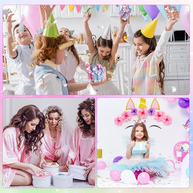 24 Sets Unicorn Party Favors Lip Balms Bulk for Kids Birthday Party Moisturizing Lip Balm for Unicorn Themed Celebration Gifts Lip Care Products for Classroom Rewards Favor Party Supplies-Velvo Beauty