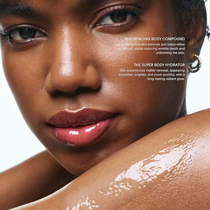 U Beauty Resurfacing Body Compound - Anti-Aging Aha Body Serum and The Super Body Hydrator - Hyaluronic Acid Cream Body Travel Set-Velvo Beauty