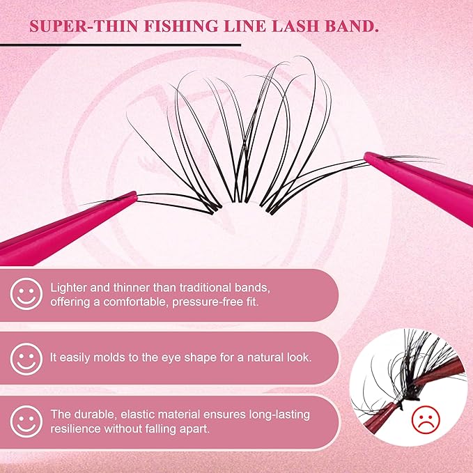 Lash Clusters Kit - Wispy Natural & Manga Spiky Lash Cluster Invisible band 8-16mm Eyelash Clusters Kit D Curl Lash Extension Kit WideSpan with Bond and Seal DIY at Home-Velvo Beauty