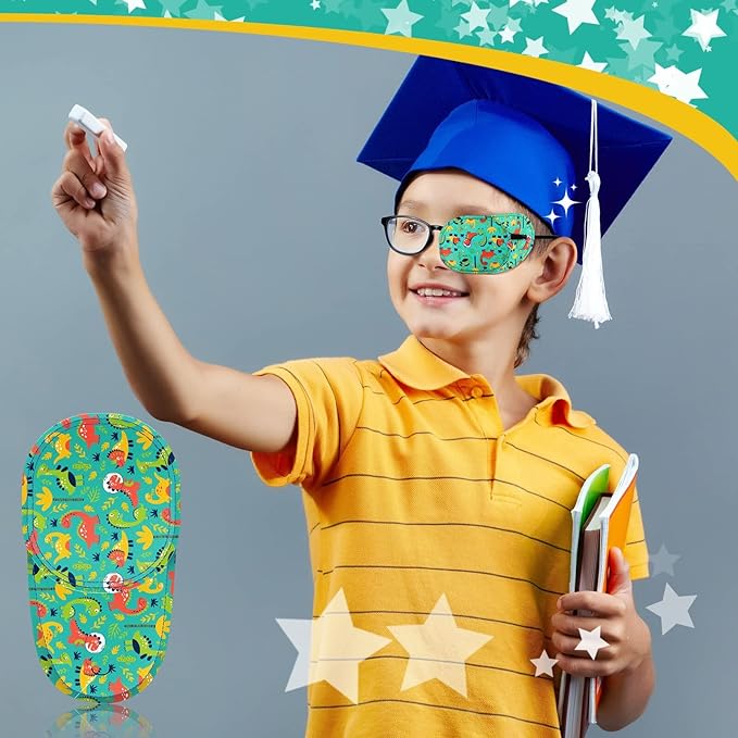 Newcotte 12 Pcs Eye Patch for Kids Girls Boys Reusable Eye Patch for Glasses over the Lens Colorful Eye Patch Toddler Eye Patch Adorable Kids Eye Patches Assorted Eye Patch Cover (Fresh)-Velvo Beauty