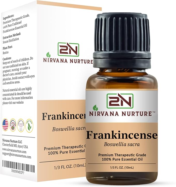 Frankincense Sacra Essential Oil 100% Pure Premium Therapeutic Grade, Undiluted - Aromatherapy Diffuser for Calm and Relaxation, Skin Care, Hair Care-Velvo Beauty