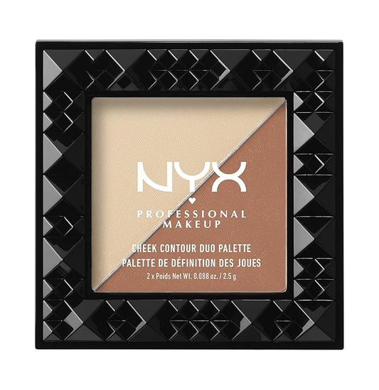 NYX PROFESSIONAL MAKEUP Cheek Contour Duo Palette, Perfect Match, 0.18 Ounce-Velvo Beauty