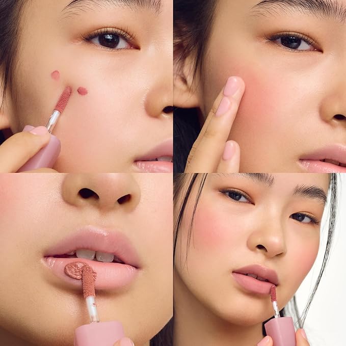 COLORGRAM NUDE BLUR TINT 09 RED BOMB | Soft Velvet Matte Liquid Lipstick & Cheek Tint | Lightweight Blurring Tint for a Smooth & Airbrushed Finish | Long-Lasting & Non-Sticky Formula-Velvo Beauty