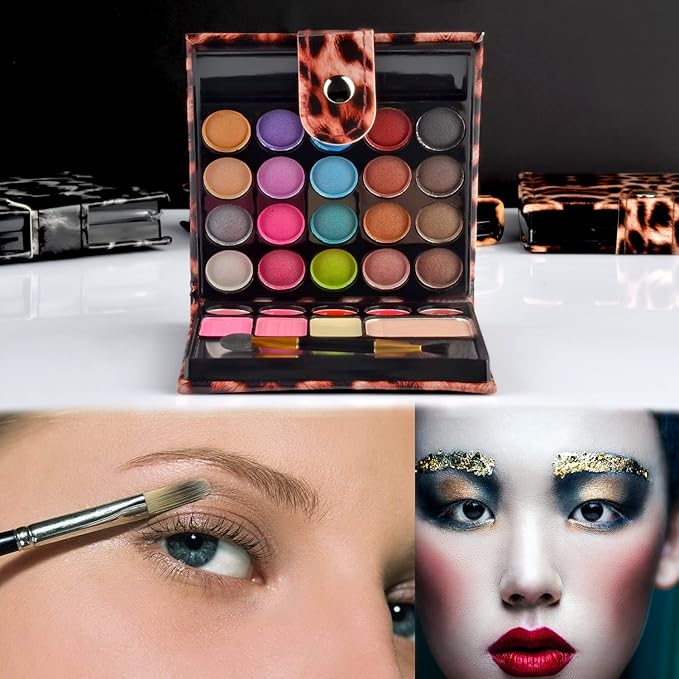 Professional Makeup Kit Eyeshadow Palette Lip Gloss Blush Concealer,29 Color-Velvo Beauty