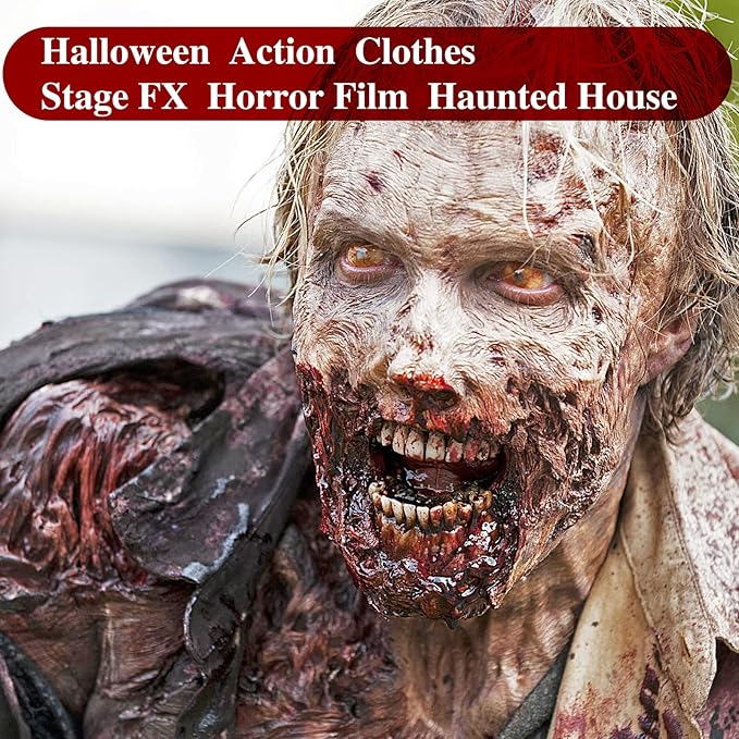 MEICOLY Clear White Liquid Latex with Sponge for Yarn Wood Makeup,Halloween Costume SFX Special Effects Makeup for Scar Burn Monster Zombie Cut Wound Skin Wrinkle,Latex Glue for Face and Body-Velvo Beauty