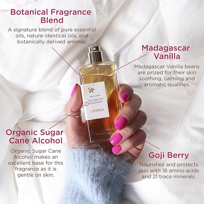 Lavanila Pure Vanilla Perfume Set for Women (1.7 Fl Oz + 10ml Roller-Ball) - Pure Madagascar Vanilla Fragrance, Clean and Natural Eau de Parfum Made In USA-Velvo Beauty