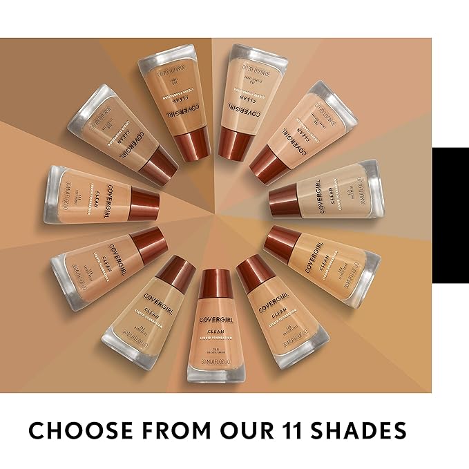 COVERGIRL Clean Makeup Foundation Classic Beige 130, 1 oz (packaging may vary)-Velvo Beauty