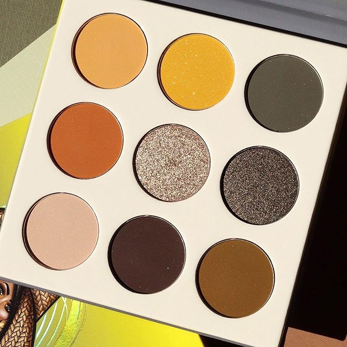 Juvia's Place Palette The Nomad - Marigold, Shimmering Honey, Deep Merlot, Shades of 9, Deep Merlot, Pigmented Makeup Palette Eye Color & Shine-Velvo Beauty