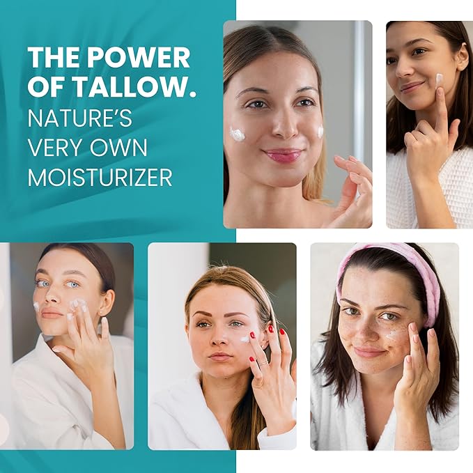 Original Sculpt & Tone Balm Beef Tallow for Skin Women |Grass Fed Beef Tallow and Honey Balm for Face | Under Eye Firming Cream Tightening Lifting Sagging Skin Beef Tallow Moisturizer-Velvo Beauty