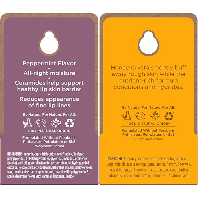 Burt’s Bees Conditioning Lip Scrub and Overnight Intensive Lip Treatment, With Ceramides, College Back to School Dorm Essentials, Exfoliates and Hydrates Lips 8 Hours, Natural Origin, 2 Jars, 0.25 oz-Velvo Beauty