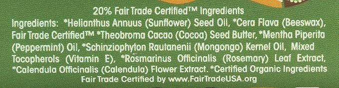 Eco Lips Organic Mongo Kiss Peppermint Lip Balm, USDA Certified Organic, 0.25 Ounce (Pack of 15)-Velvo Beauty