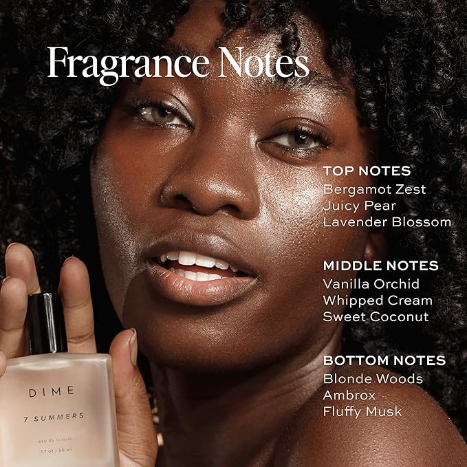 Dime Beauty 7 Summers Perfume for Women, 1.7 oz / 50 ml - Sweet Floral Scent, Clean Fragrance Eau de Toilette, Hypoallergenic-Velvo Beauty