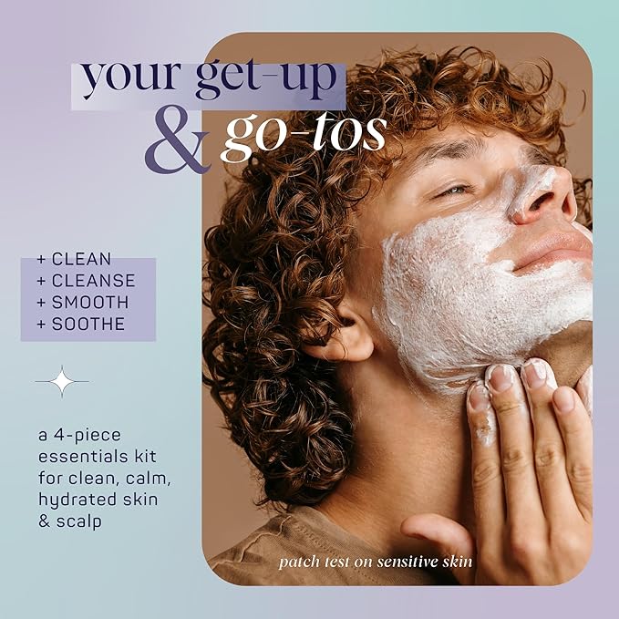 SpaLife Men's Hair & Body Care 4-Piece Set – Body Wash, Shave Gel, After-Shave Gel, Shampoo – Men's Skincare – After-Shave Lotion for Men – Gift Set – Gifts for Men – Gifts for Guys-Velvo Beauty