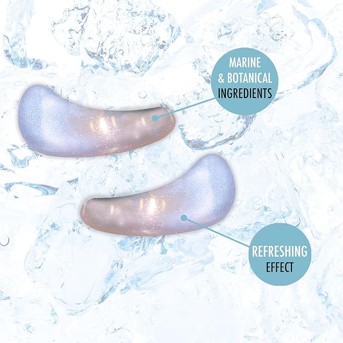 L'Action Paris Anti-Fatigue Ice Patches, Eye Masks for Brightened Refreshed and Calm Skin, Enriched with Niacinamide and Probiotics, Ideal for Tired Skin, Pack of 2-Velvo Beauty