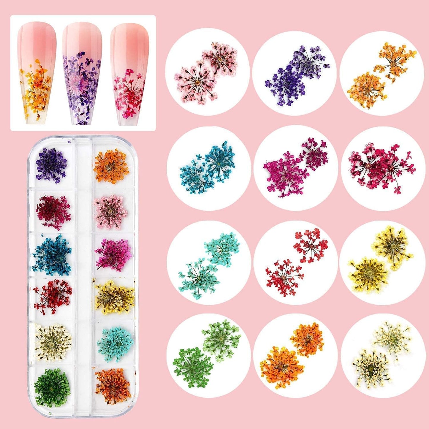 Makartt Nail Decoration Set, 4 Boxes Glitter Sequins & Rhinestones for Spring, Summer, Nail Art, DIY Nail Decoration Accessories Kit-Velvo Beauty