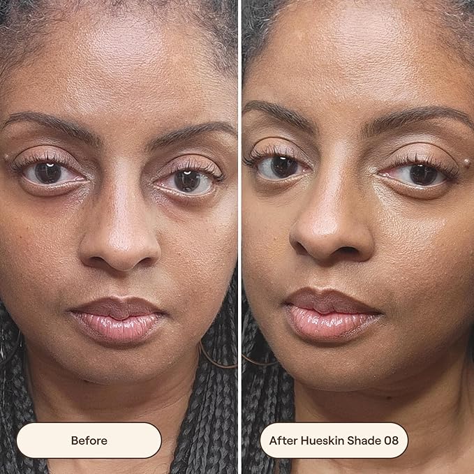 Live Tinted Hueskin Serum Concealer - Medium-to-Full Coverage Concealer with Niacinamide, & Hyaluronic Acid for Dark Circles, Fine Lines & Wrinkles, Buildable Long-Lasting Formula, 0.35 oz Shade 8-Velvo Beauty