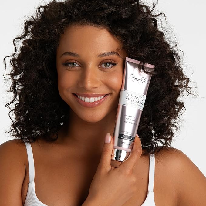 Loving Tan Bronze Shimmer Luminous Cream, Ultra Dark - Streak Free, Natural Looking, Instant Sunless Tanner - 6+ Self Tanning Applications per Tube, Cruelty Free - 4 FL Oz-Velvo Beauty
