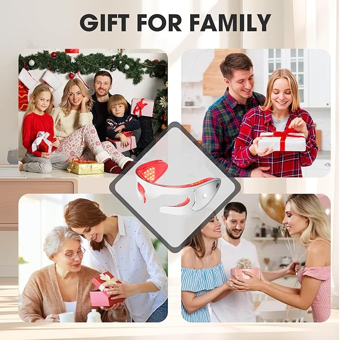 LED Red Light Therapy Eye Device, 3 Modes Red Light Eye Mask with Multi-Frequency Vibration for Anti-Aging, Skin Rejuvenation, Dark Circles, Eye Bags and Wrinkles-Velvo Beauty