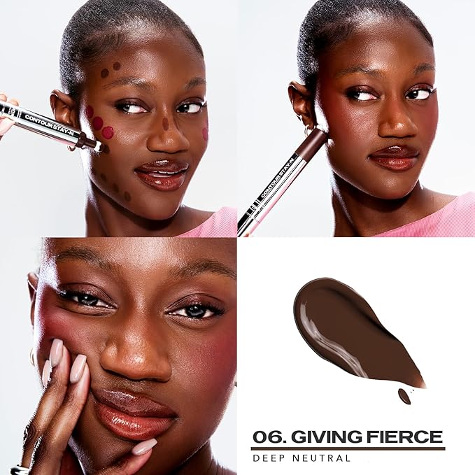 Sacheu Liquid Contour STAY-N Long Wear Cream Contour Makeup — Long Lasting, Blendable, & Lightweight Formula — Vegan & Cruelty-free, Giving Fierce-Velvo Beauty