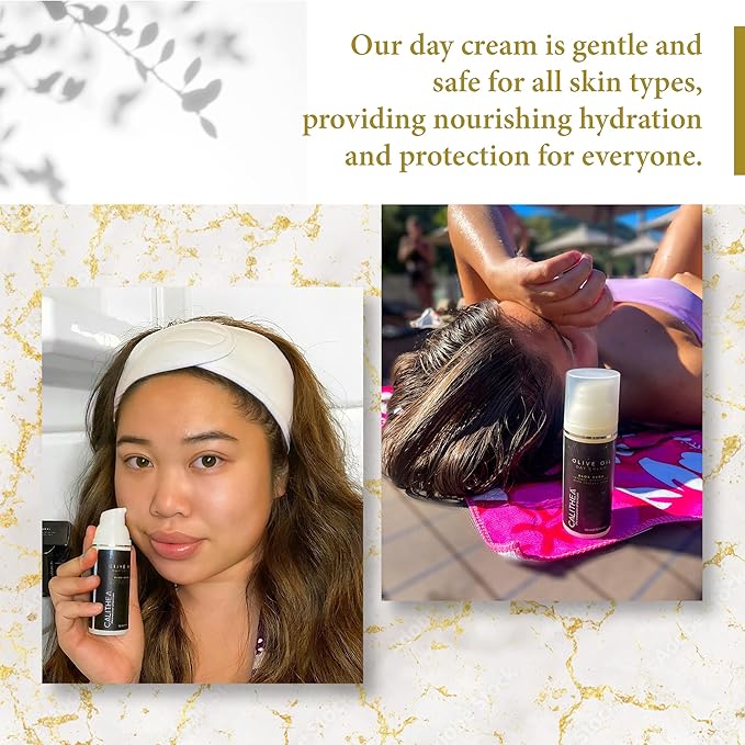 Calithea Day Cream Facial Moisturizer for Healthy, Glowing, Balanced Skin with Aloe Vera, Prickly Pear, Olive Oil-Velvo Beauty