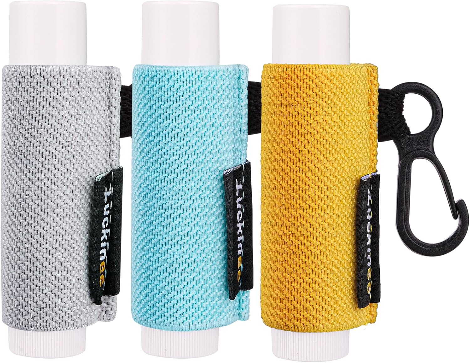 Lip Balm Keychain - Shinny Chapstick & Lipstick Holder - Tight Elastic Holder for Fat & Slim Lip Balms-Velvo Beauty