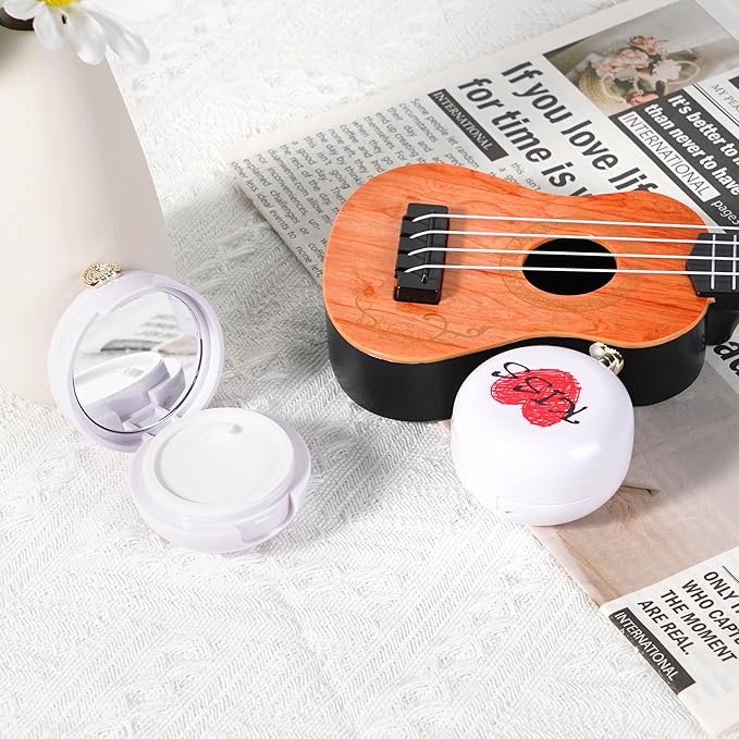 2 Pack Lip Balm Containers,Plastic Portable Empty Lip Balm Container with Mirror and Silicone Lip,Empty Lipstick Dispenser Box for Travel,Home-Velvo Beauty