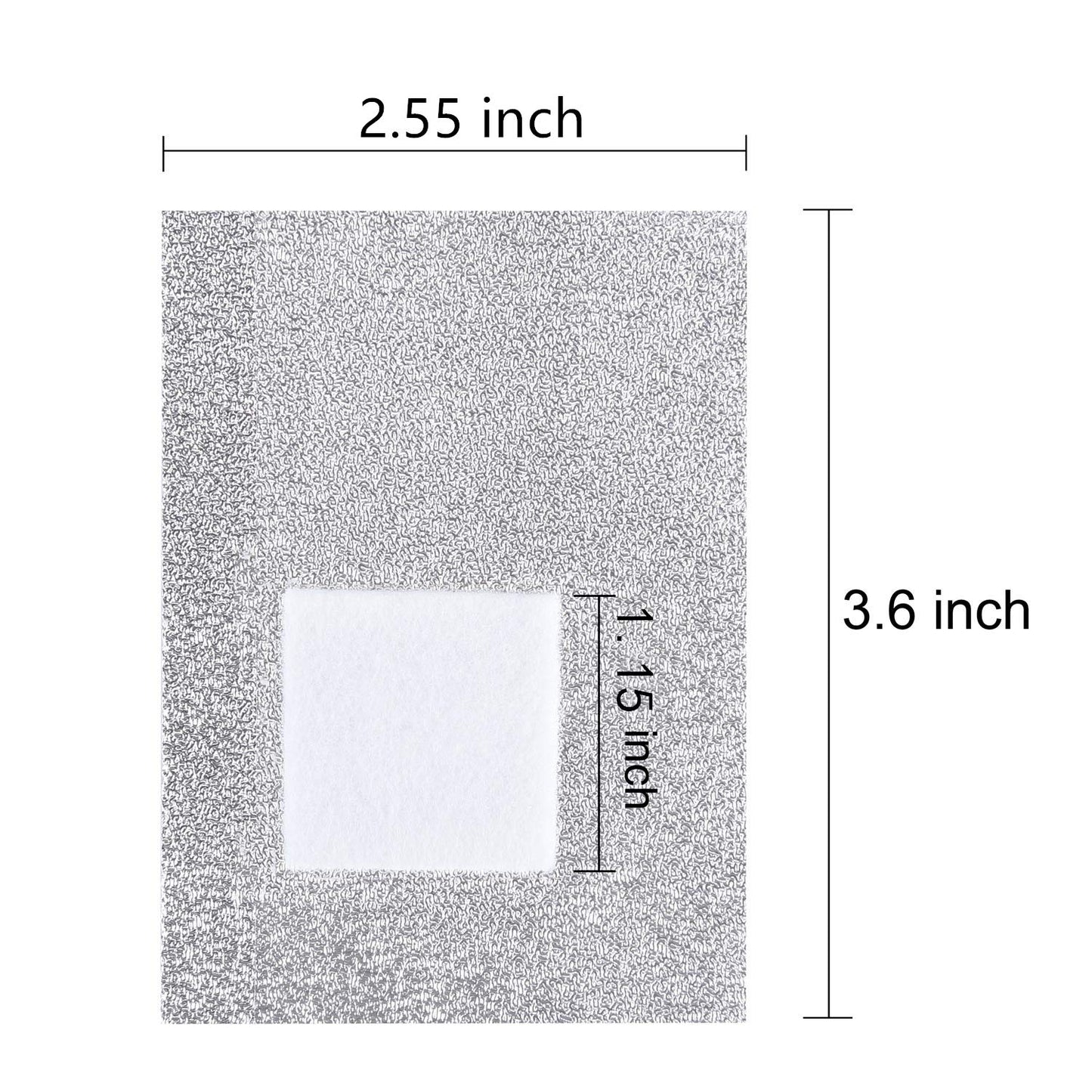 BTYMS 400 Pcs Gel Nail Polish Remover Wraps Nail Foil Wraps Soak Off Cotton Pads Lint Free Finger Nail Wipes-Velvo Beauty