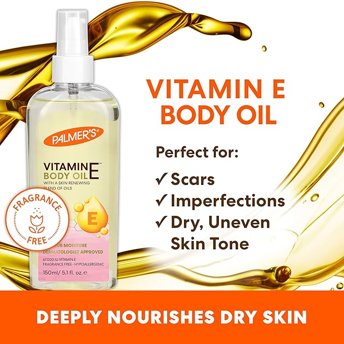 Palmer's Vitamin E Mom's Skin Healing Body Care Kit, Pregnancy and Postpartum Essentials Includes Body Oil, Scar Serum and Concentrated Body Cream-Velvo Beauty