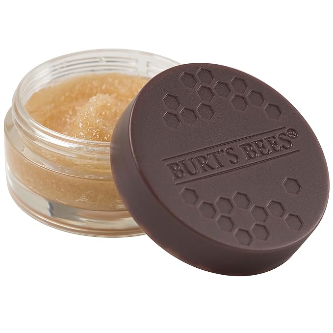 Burt's Bees Conditioning Honey Lip Scrub, Exfoliates & Conditions Dry Lips, with Honey Crystals, Use with Overnight Intense Lip Treatment, Natural Origin Lip Care, 0.25 oz.-Velvo Beauty