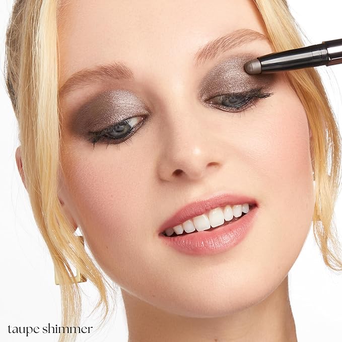 Julep Eyeshadow 101 Crème-to-Powder Waterproof Eyeshadow Stick Duo – Long-Lasting, Crease-Proof, Easy Apply with Built-in Smudger -Taupe Shimmer and Stone-Velvo Beauty