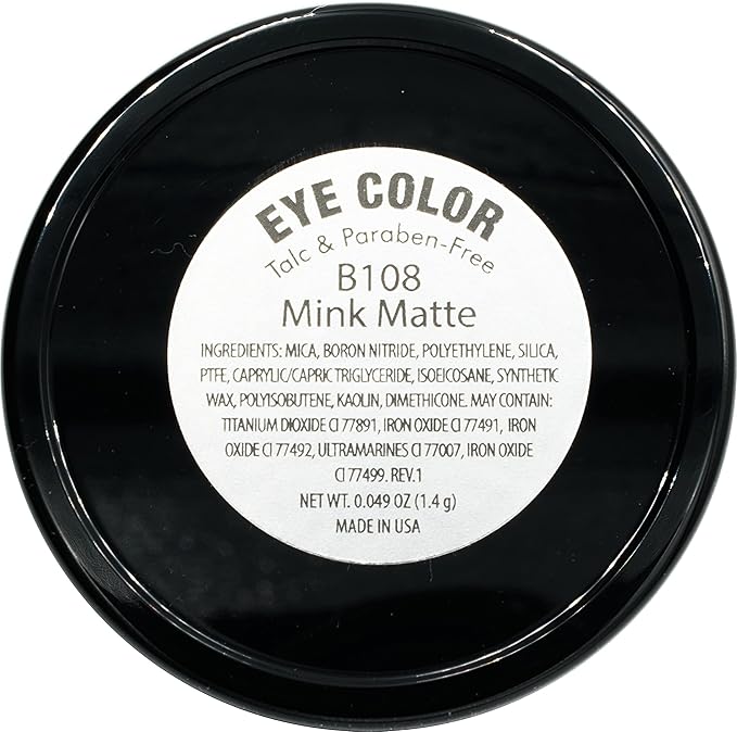 Mink Matte Beige Taupe Pressed Powder Single Vegan Eyeshadow; Talc, Paraben & Cruelty Free-Velvo Beauty