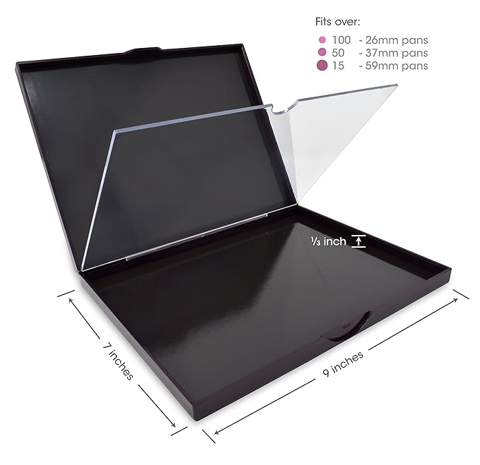 The Adept Palette in Praetorian Purple - Double Sided Magnetic Empty Palette with Divider, Holds Over 100 Standard Round Eyeshadow Pans, Hardshell Case-Velvo Beauty