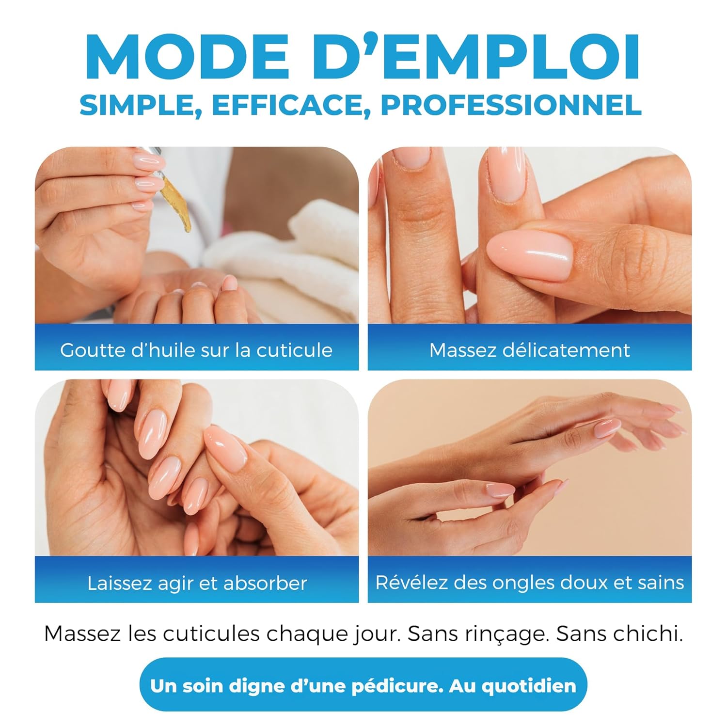 Imperial Feet Cuticle Oil for Nail Growth and Strength 30ml/1 FL Oz-Almond, Jojoba, Vitamin E Oil for Nails and Cuticles-Hydrates, Natural Nail Strengthener and Nourishes Dry Cuticles-Cuticle Softener-Velvo Beauty