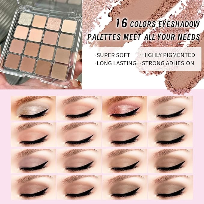 Makeup Set Full Kit for Girls Teens Women, Makeup Present Set, Includes Eyeshadow, Foundation, Blusher, Eyebrow Pencil, Mascara, Eyeliner, Brushes, Lip Gloss, Sponge, Cosmetic Bag-Velvo Beauty