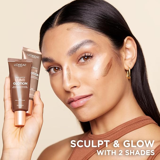 L'Oreal Paris Makeup True Match Lumi Glotion, Natural Glow Enhancer, Illuminator Highlighter, Bronzing Drops For a Sun-Kissed Glow, 903 Medium-Velvo Beauty