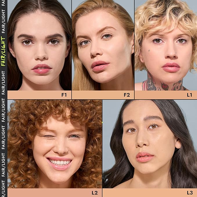 COVER FX Power Play Foundation - Shade L1 - Buildable Full Coverage - Waterproof Sweat-Proof Transfer-Proof - Natural Matte Finish - All Skin Types-Velvo Beauty