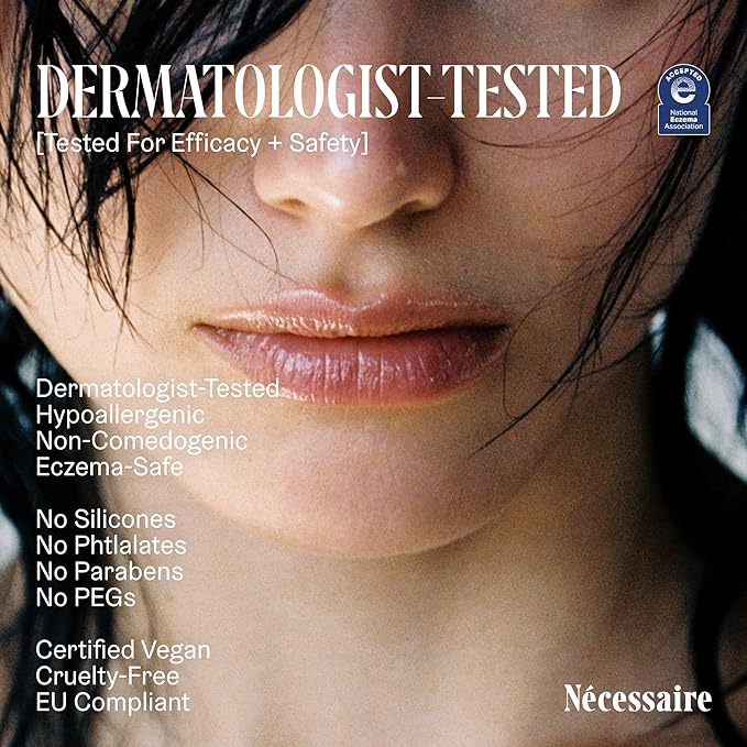 Nécessaire The Lip Balm | Hydrating Lip Balm for Women and Men, Clear, Mint, Multi-Ceramide, Treatment Balm | Instant Relief for Dry, Chapped Lips | Cooling Hypoallergenic Tip | Non-Sticky (0.5 fl oz)-Velvo Beauty