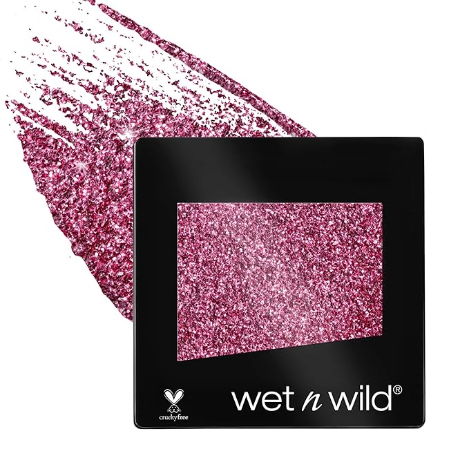 wet n wild Color Icon Eyeshadow Glitter - Ultra-Pigmented, Vitamin E Infused for a Silky-Smooth Moisturizing Application, Cruelty-Free & Vegan - Groupie-Velvo Beauty