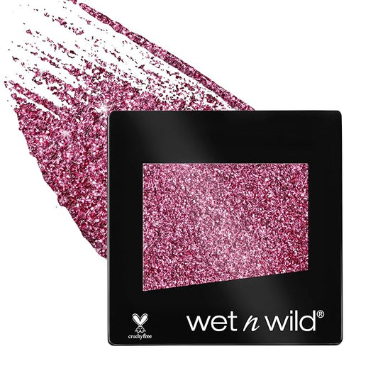 wet n wild Color Icon Eyeshadow Glitter - Ultra-Pigmented, Vitamin E Infused for a Silky-Smooth Moisturizing Application, Cruelty-Free & Vegan - Groupie-Velvo Beauty