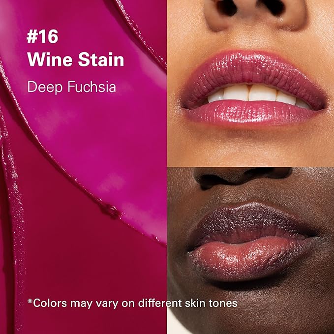 Melixir Vegan Lip Butter #16 Wine Stain (+11 more colors), Hydrating Tinted Lip Balm Stick, Bee-Free, Petrolatum-Free, Plant-Based, Moisturizes Dry Chapped Lips With Shea Butter, Sheer Natural Finish-Velvo Beauty