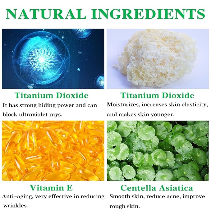 Mushroom Head Air Cushion CC Cream + BB Cream + Tri-color Color Corrector Isolation Cream Foundation Set Moisturizing Full Coverage Foundation Concealer Lasting Foundation Makeup Base Primer（7 Pcs）-Velvo Beauty