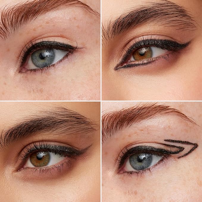Wonderskin Eyeliner Pencil, 1440 Longwear Black Glitter Eyeliner Pencil - Waterproof, Sharpenable & Smudge Proof-Velvo Beauty